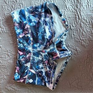 Fleo Blue and Pink Athletic Shorts